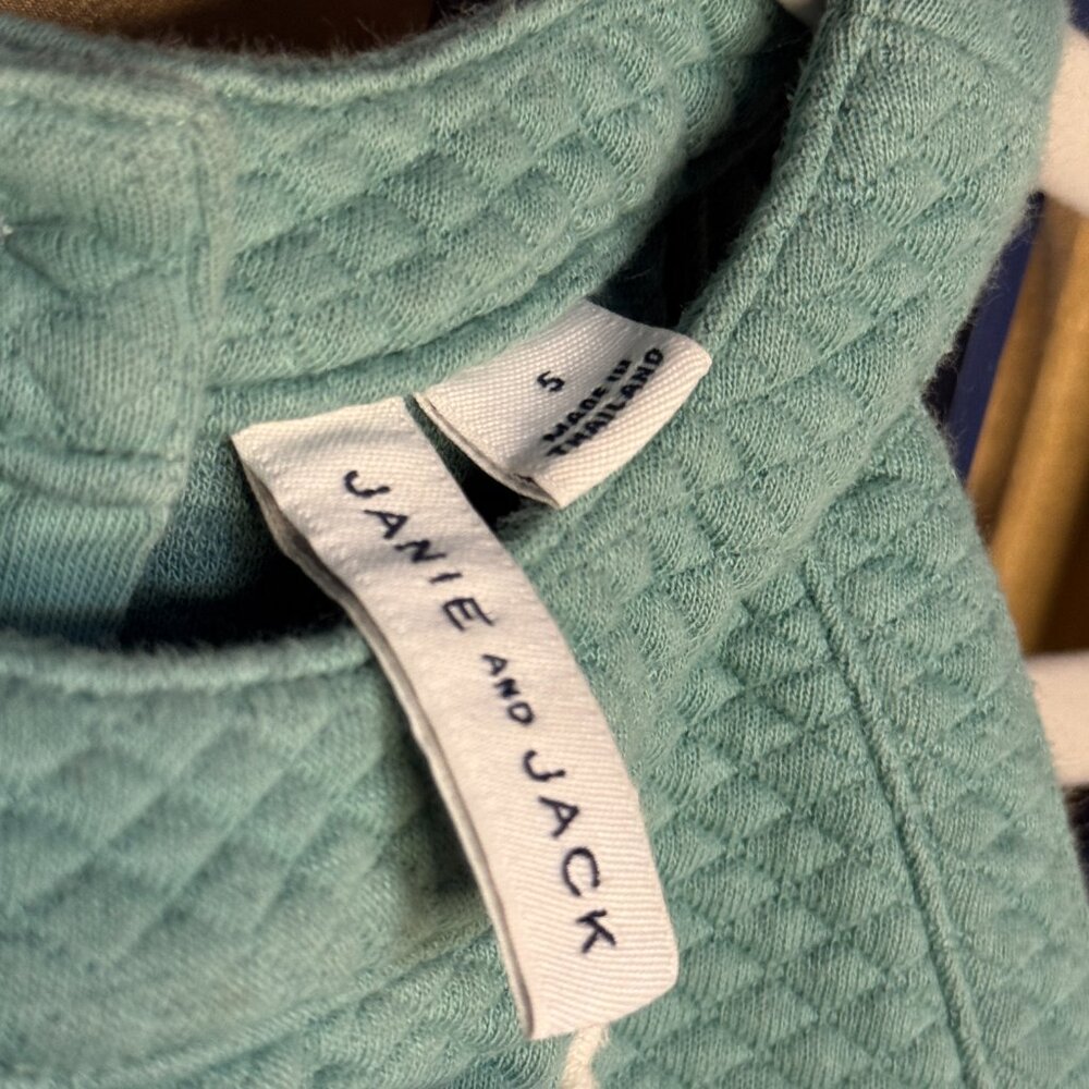 Janie & Jack Green Textured Ruffle Dress Toddler Girl 3T - Picture 4 of 5